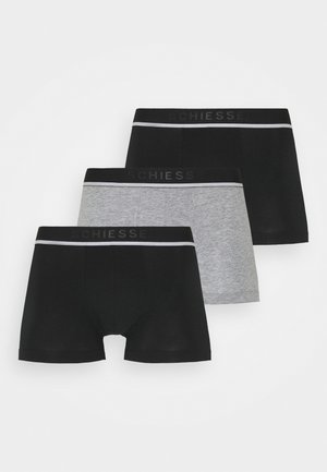 Schiesser 3 PACK - Boxer aderenti - black/grey