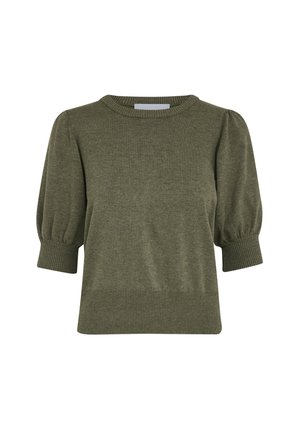 MILIVA KNIT TEE - T-shirt basic - green field melange