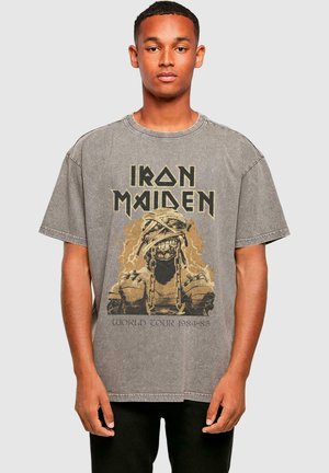 POWERSLAVE - MUMMY WORLD TOUR ACID WASHED - T-Shirt print - asphalt