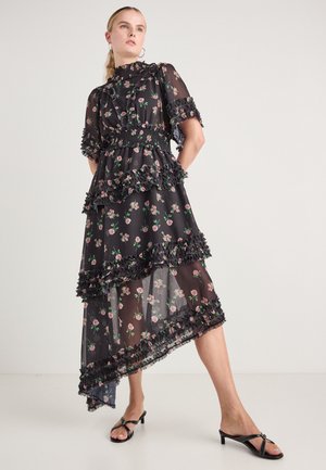 ROSE WAY ASYMMETRIC DRESS - Dienas kleita - black