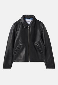 DUTTON JACKET - Ādas jaka - black