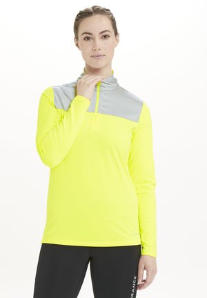 MIDLAYER TUSINA - T-shirt à manches longues - safety yellow