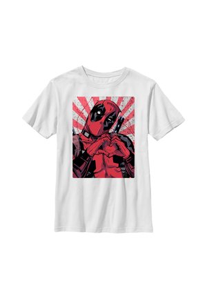 Henry Tiger DEADPOOL CLOSEHEART POOL - T-shirt imprimé - white