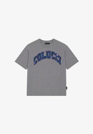 Colucci, LOGO T-SHIRT COLLEGE - Camiseta estampada - khaki aop green