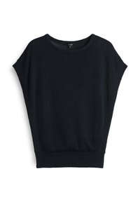 CROPPED RELAXED FIT - Basic T-shirt - coal blue