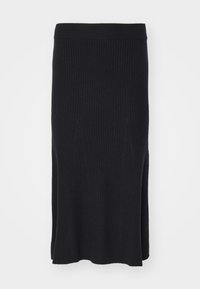 MIDI SKIRT - A-line skjørt - ck black