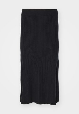 Calvin Klein MIDI SKIRT - A-line skirt - ck black