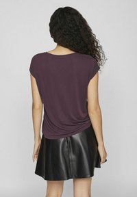 VILA VIMODALA V NECK - Camiseta básica - plum perfect