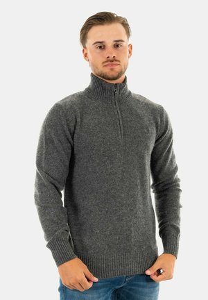 Schott Striktrøje - gris
