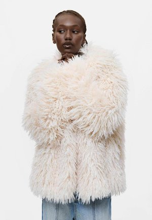 Desigual, SYNTHETIC FUR COAT - Žieminė striukė - white