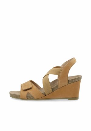 CASALBERTA ELASTIC NUBUCK - High Heel Sandalette - brown