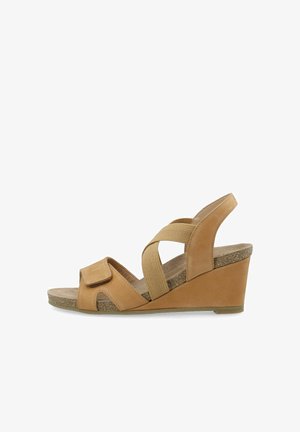 Ca'Shott CASALBERTA ELASTIC NUBUCK - Højhælede sandaletter / Højhælede sandaler - brown