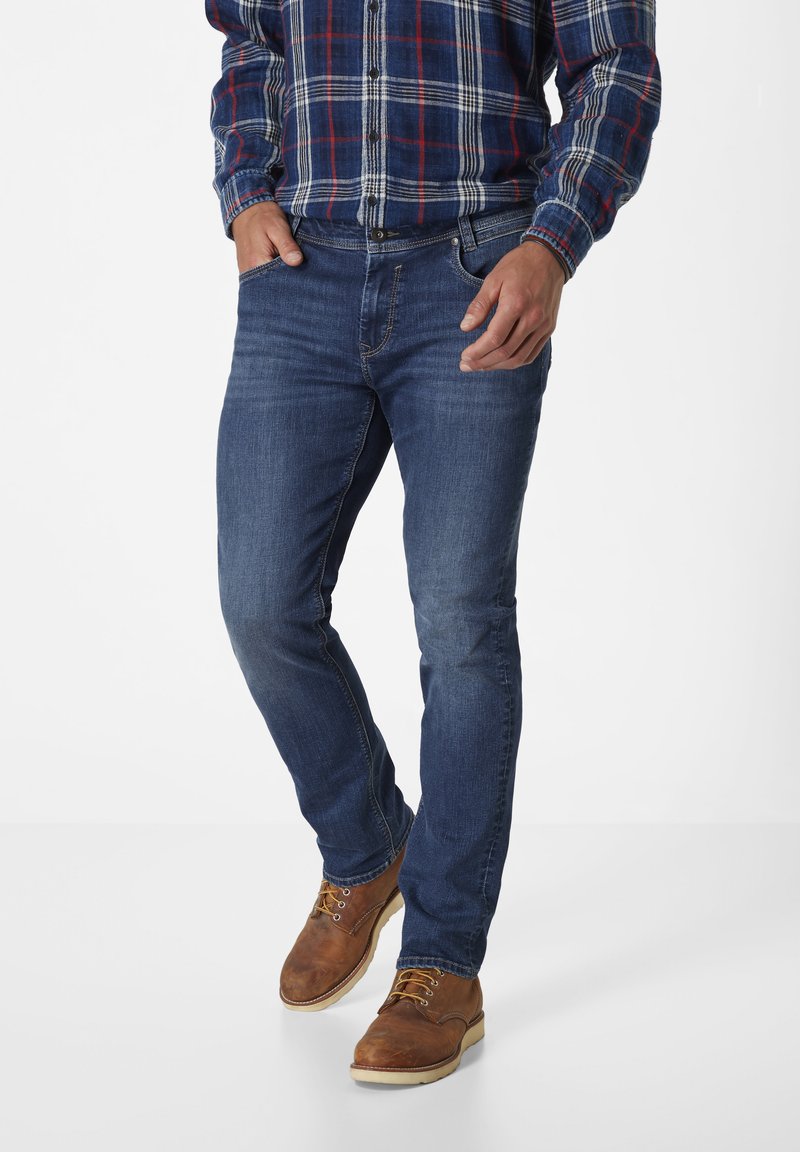 Paddock's BEN MIT STRETCH - Jeans Slim Fit - medium blue used moustache