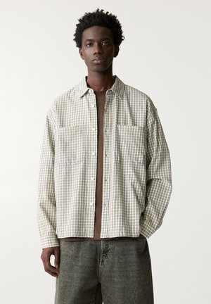 PULL&BEAR CHECK WITH FRONT POCKETS - Shirt - sand