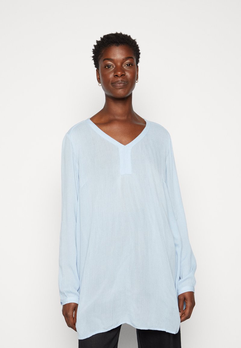 Kaffe KAAMBER V-NECK - Túnica - cashmere blue