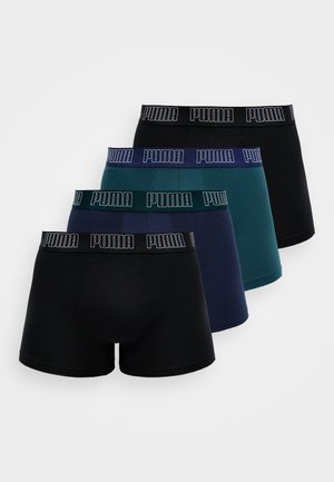 MEN EVERYDAY TRUNK 4 PACK - Kitsad bokserid - black/green/blue