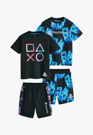 Next, REGULAR FIT - PLAYSTATION SHORT PYJAMAS 2 PACK SET - Pidžaamakomplekt - blue black