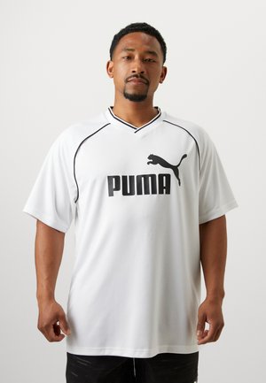 ESS COLLARED - Print T-shirt - white