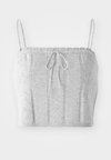 POINTELLE CAMI  - Top - light grey marl