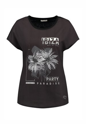 Key Largo, IBIZA ROUND - Camiseta estampada - black