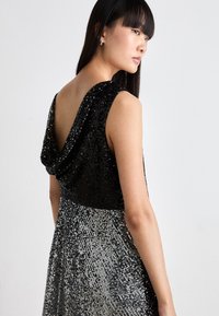DKNY BACK COWL MINI Cocktail dress Party dress black/silver