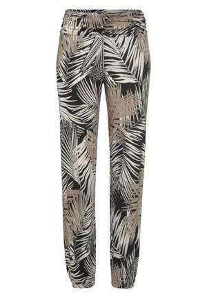 HAREMS
 - Nachtwäsche Hose - schwarz blätterdruck