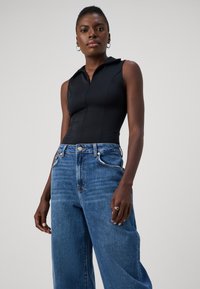 7 for all mankind JAYNE TAPERED SANTA CRUZ - Laisvo kirpimo džinsai - mid blue