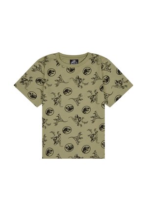 RAPTORS ALL OVER            - T-Shirt print - oliv