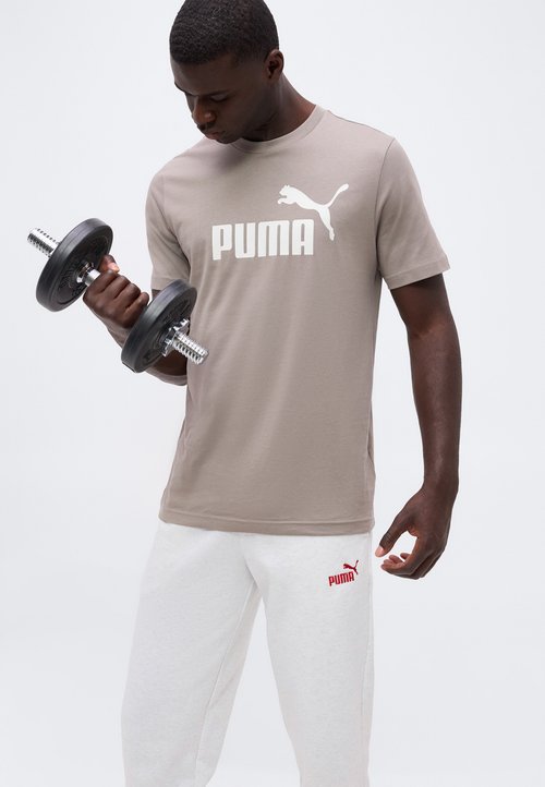 PUMA NO. 1 LOGO - Tracksuit bottoms - white glow heather — foto 4