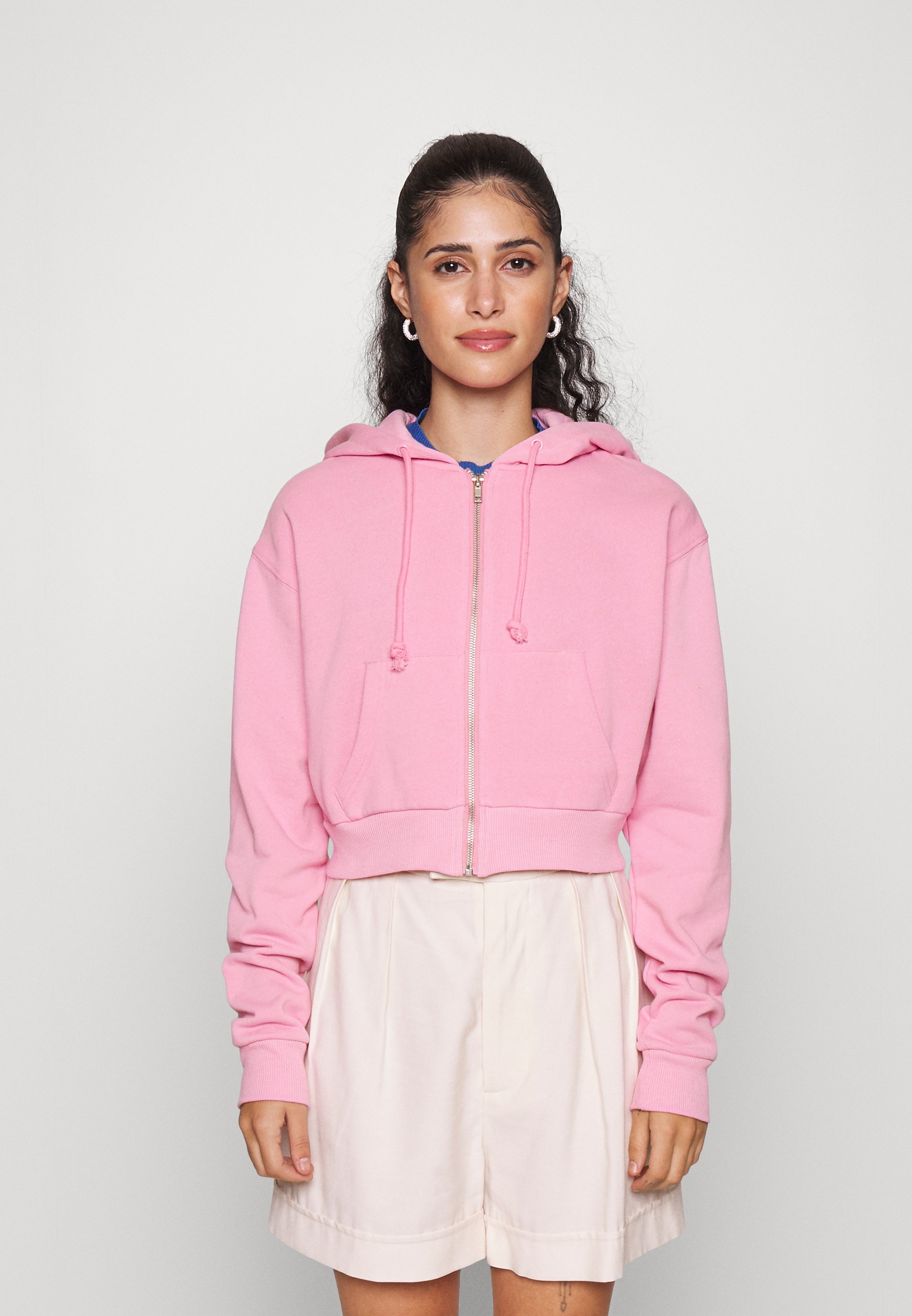 Cotton On CLASSIC CROPPED - Zip-up sweatshirt - retro pink/pink -  Zalando.co.uk