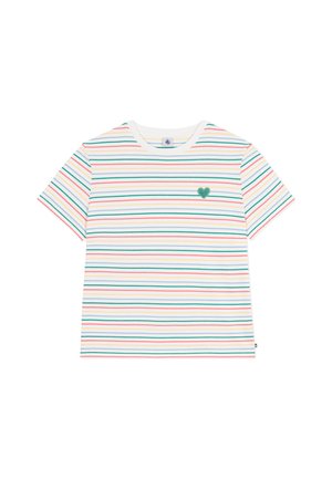 SHORT-SLEEVED STRIPY  - T-Shirt print - marshmallow multico