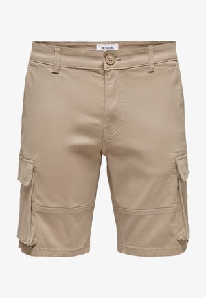 Only & Sons, ONSCAM STAGE CARGO LIFE - Shorts - chinchilla