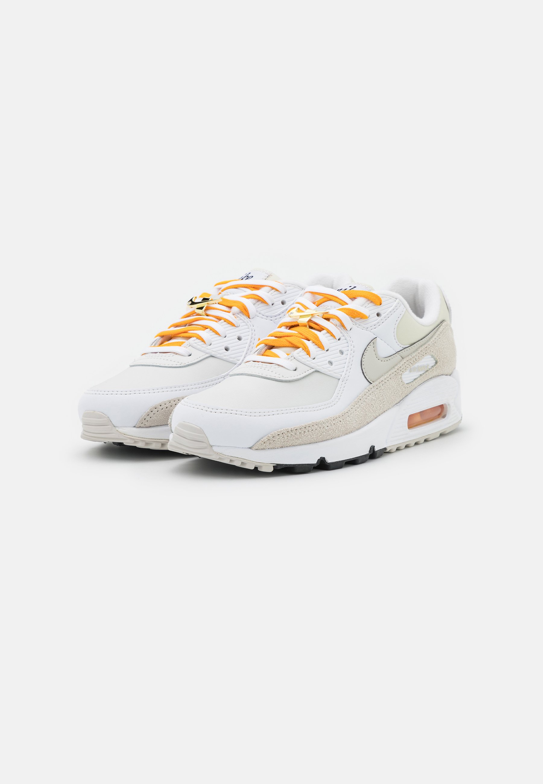 Nike Sportswear AIR MAX 90 - Baskets basses - white/university gold/sail/light  bone/blanc - ZALANDO.FR