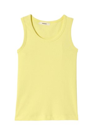 Promod, DÉBARDEUR CÔTELÉ - Débardeur - jaune clair