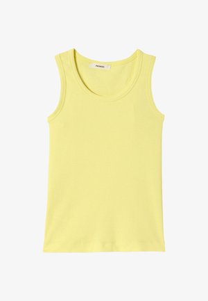 Promod, DÉBARDEUR CÔTELÉ - Débardeur - jaune clair