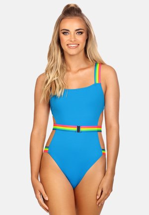 Miss Lou Kostium kąpielowy - monokini neonowe wstawki