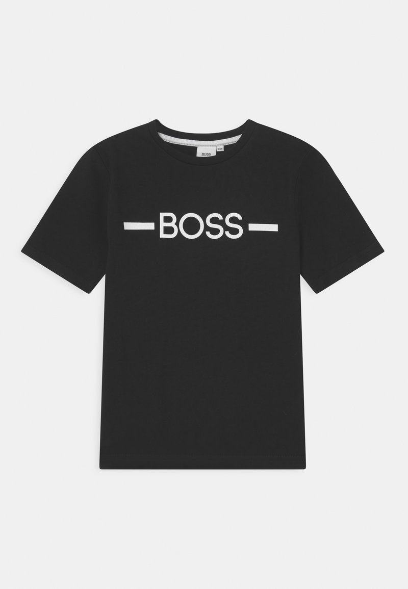 BOSS Kidswear SHORT SLEEVES TEE - Triko s potiskem - black