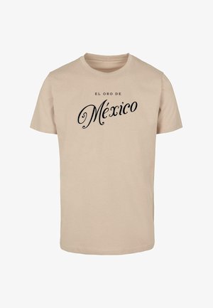 Mister Tee, Print T-shirt - sand