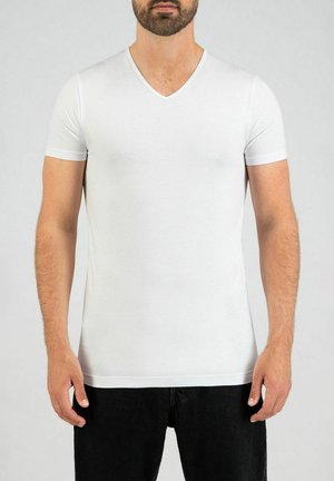 Anerkjendt AKKIKKI  - REGULAR-FIT 2 PACK - T-shirt basic - wit