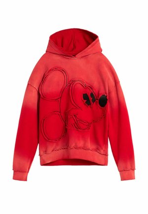 Desigual, EMBROIDERED MICKEY™ SWEATSHIRT - Kapuzenpullover - red