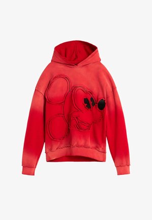Desigual, EMBROIDERED MICKEY™ SWEATSHIRT - Kapuzenpullover - red