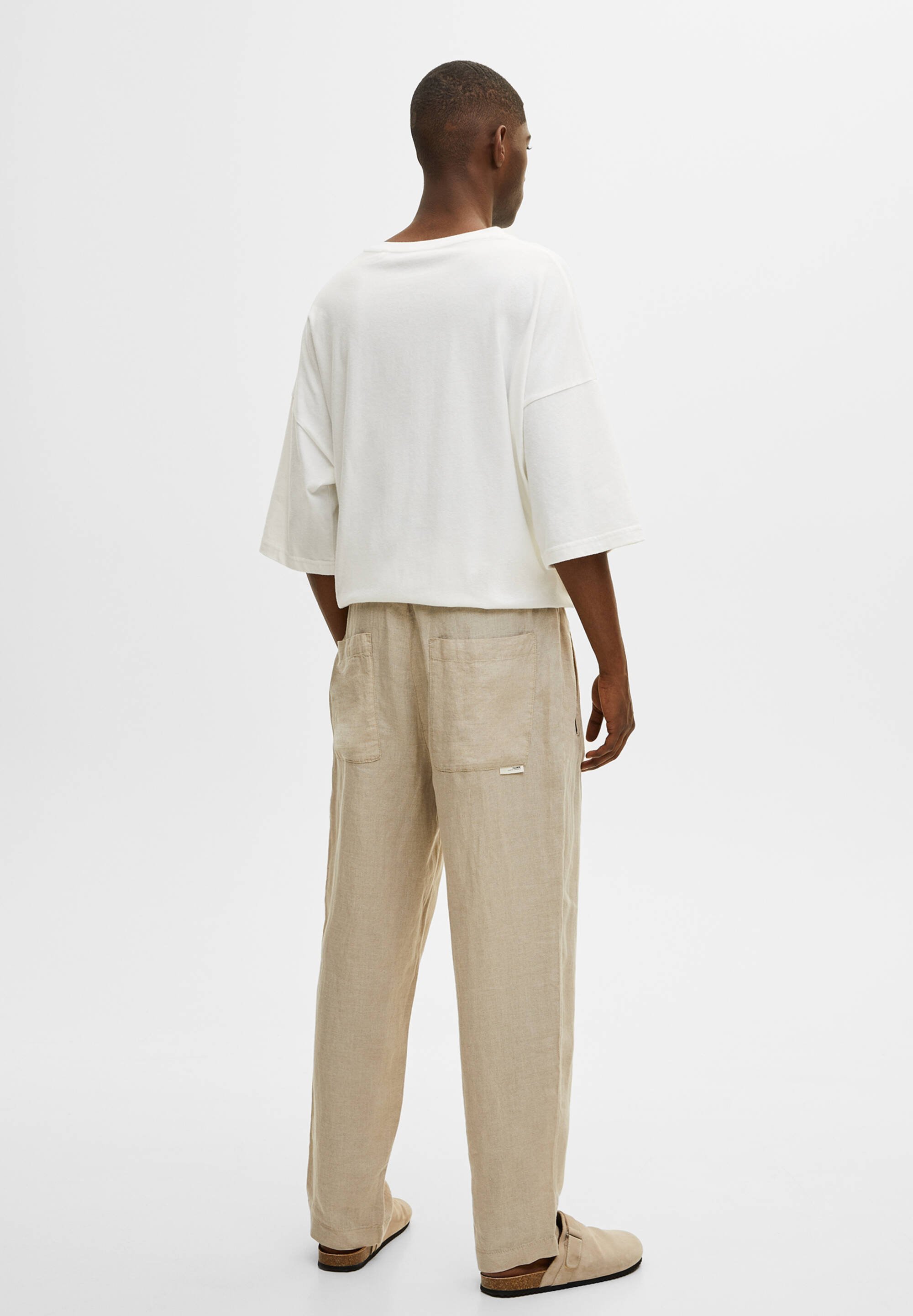 PULL\u0026BEAR DARTED - Tracksuit bottoms 