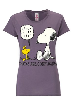 SNOOPY - PEANUTS - Camiseta estampada - lila-weiss