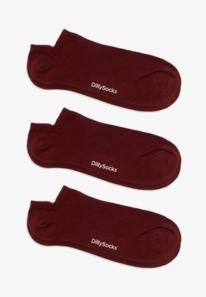 3ER PACK SHORTIES - Calcetines tobilleros - short wine red