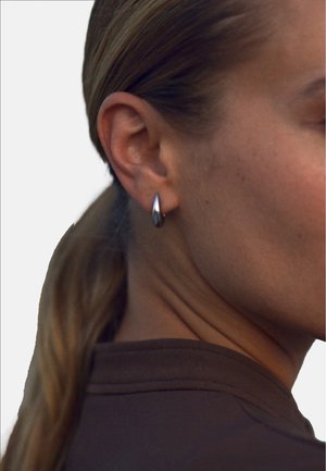 CREST HOOPS SMALL - Korvakorut - steel