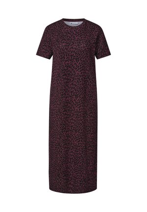 Street One, MIDIKLEID MIT GRAFISCHEM MUSTER - Robe t-shirt - rustic rouge