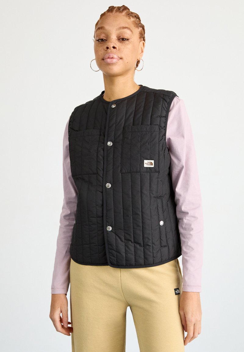 The North Face REVERSIBLE VISOKE - Strukirani kaput - black/smoked pearl