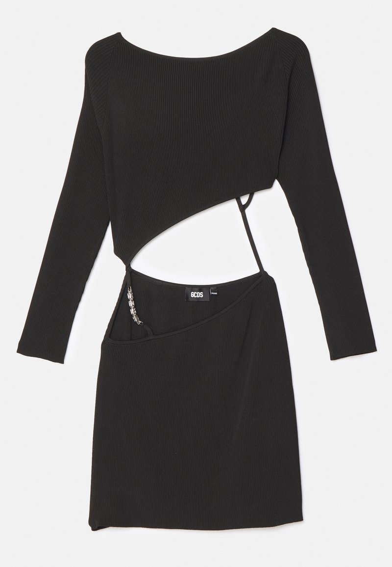 GCDS Gebreide jurk zwart GCDS Gebreide jurk zwart