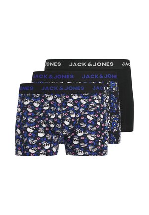 JACFLOWER SKULL 3 PACK - Calzoncillos - black pack black - black