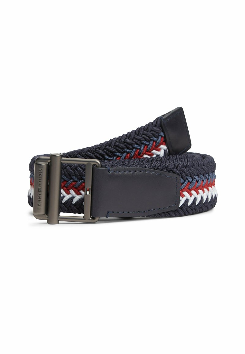 Tommy Hilfiger SIGNATURE WEBBING ROLLER BUCKLE - Cinturón - space blue ...